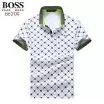 hugo boss green paule polo t shirt diamond lattice blanc